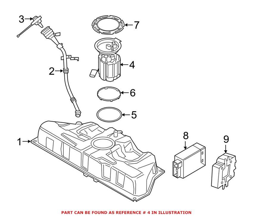 BMW Fuel Pump Assembly 16117339267